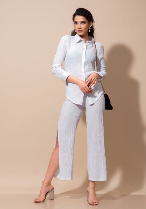 MIRA WHITE BAGGY PANT